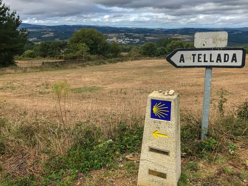 Camino trail marker.