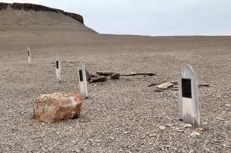 Graves from the Franklin Expedition on Beechey Island is a stop on your Arctic travels.