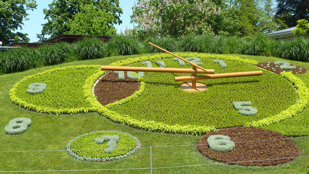 when visiting Geneva be sure to see the Flowered Clock.