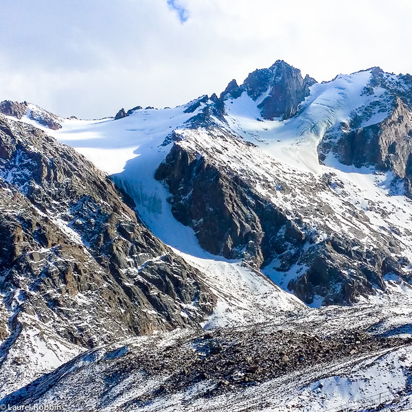 Two of the many glaciers found in Kazakhstan.