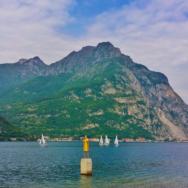 St. Nicholas, the patron saint of sailors on Lake Como near Lecco, Italy.