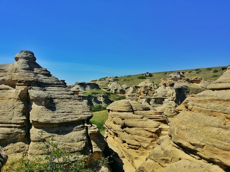 The Hoodoos were shaped by erosion and are constantly changing. 