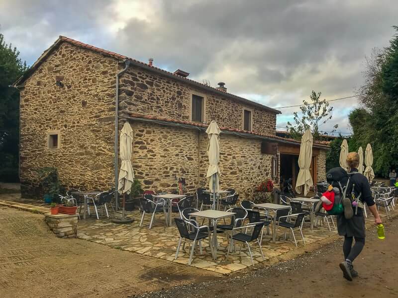 Restaurant on the last 100 km of the Camino.