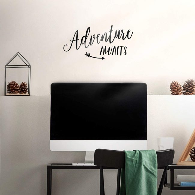 This travel decal is a great addition to your home decor. 