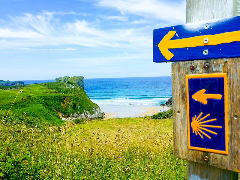 The Coastal Path forms part of the Northern Camino in Asturias.