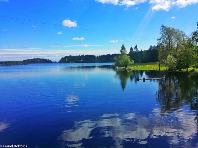 adventure cycling in Finland through Finnish Lakeland 