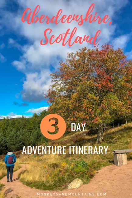 travel itinerary for adventure lovers in Aberdeenshire Scotland