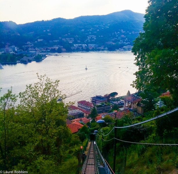 View over Como from the Brunate funicular. 