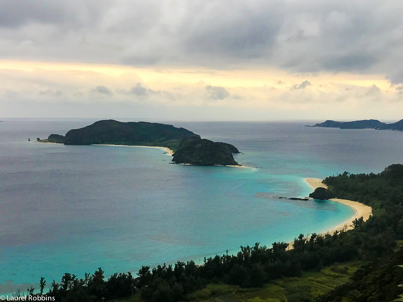 View of uninhabited islands as seen from Zamami, one of the Kerama Islands in Okinawa, Japan.