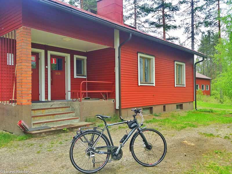 you can stay in a Finnish cabin, while cycling the Iron Curtain Trail