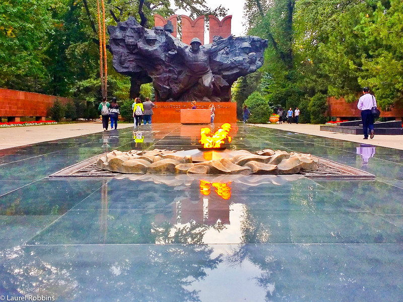 World War II monument "Feat" in Almaty Kazakhstan. 