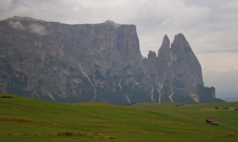 The Dolomites right before it rained.