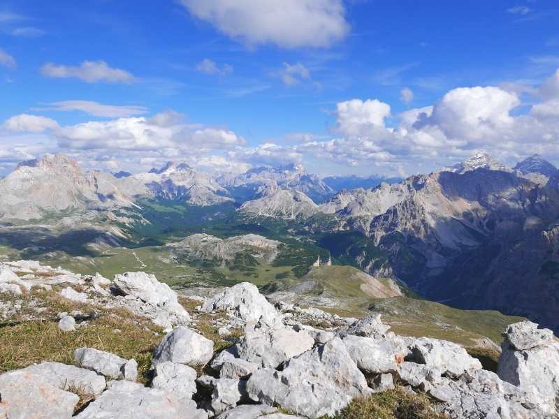 You get stunning views of the Dolomites on your Alta Via 1 Hiking Tour in Italy