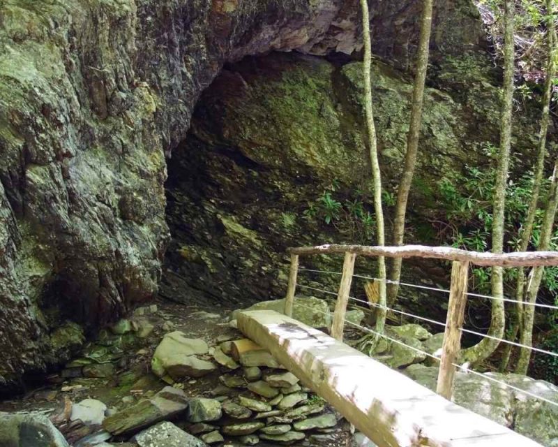 The entrance to the Alum Cave - Hiking the Smoky Mountains