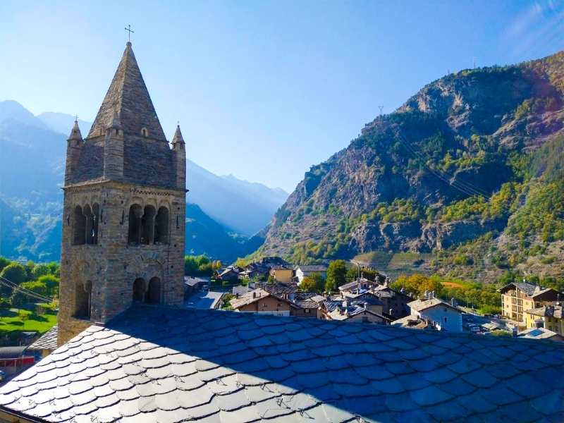 medieval village of Arvier in the Aosta Valley