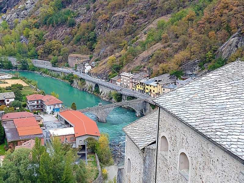 walk down from Fort Bard for fantastic views