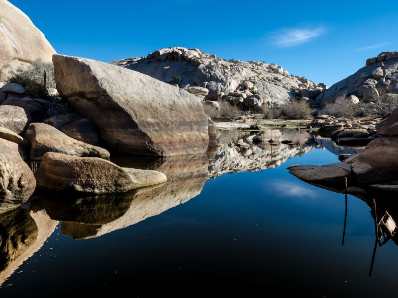 Barker Dam Trail is one of the easiest and shortest trails in the national park