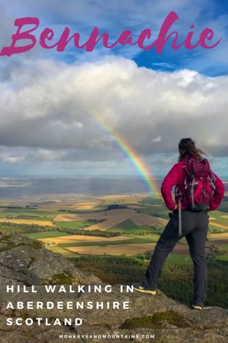 hill walking in Bennachie, Aberdeenshire, Scotland