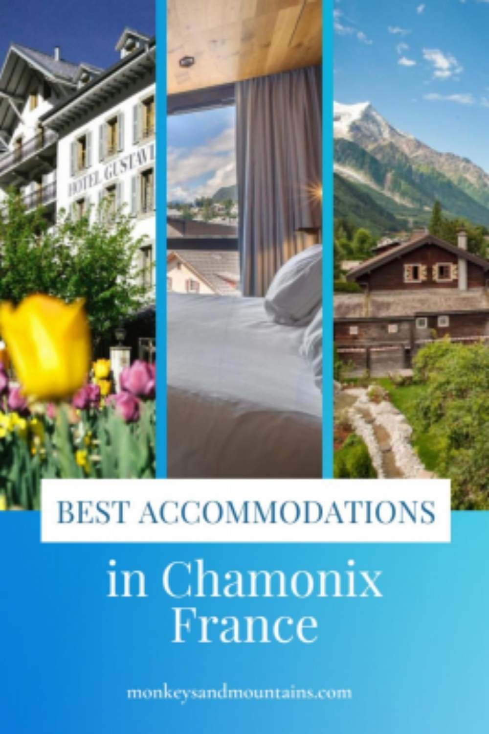 best accommodations in Chamonix" the best places to stay for hikers and skiers