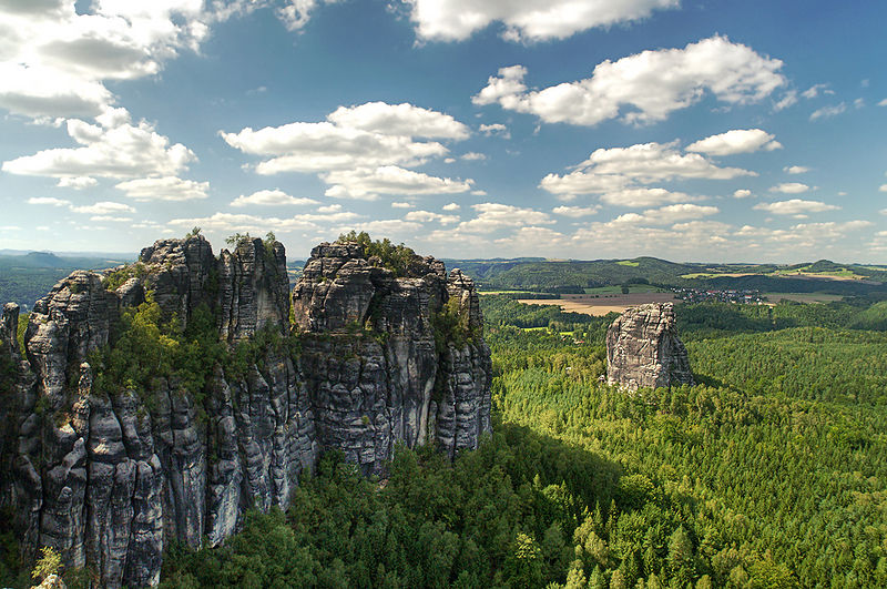 Elbe Sandstone Mountains near Dresden, Germany