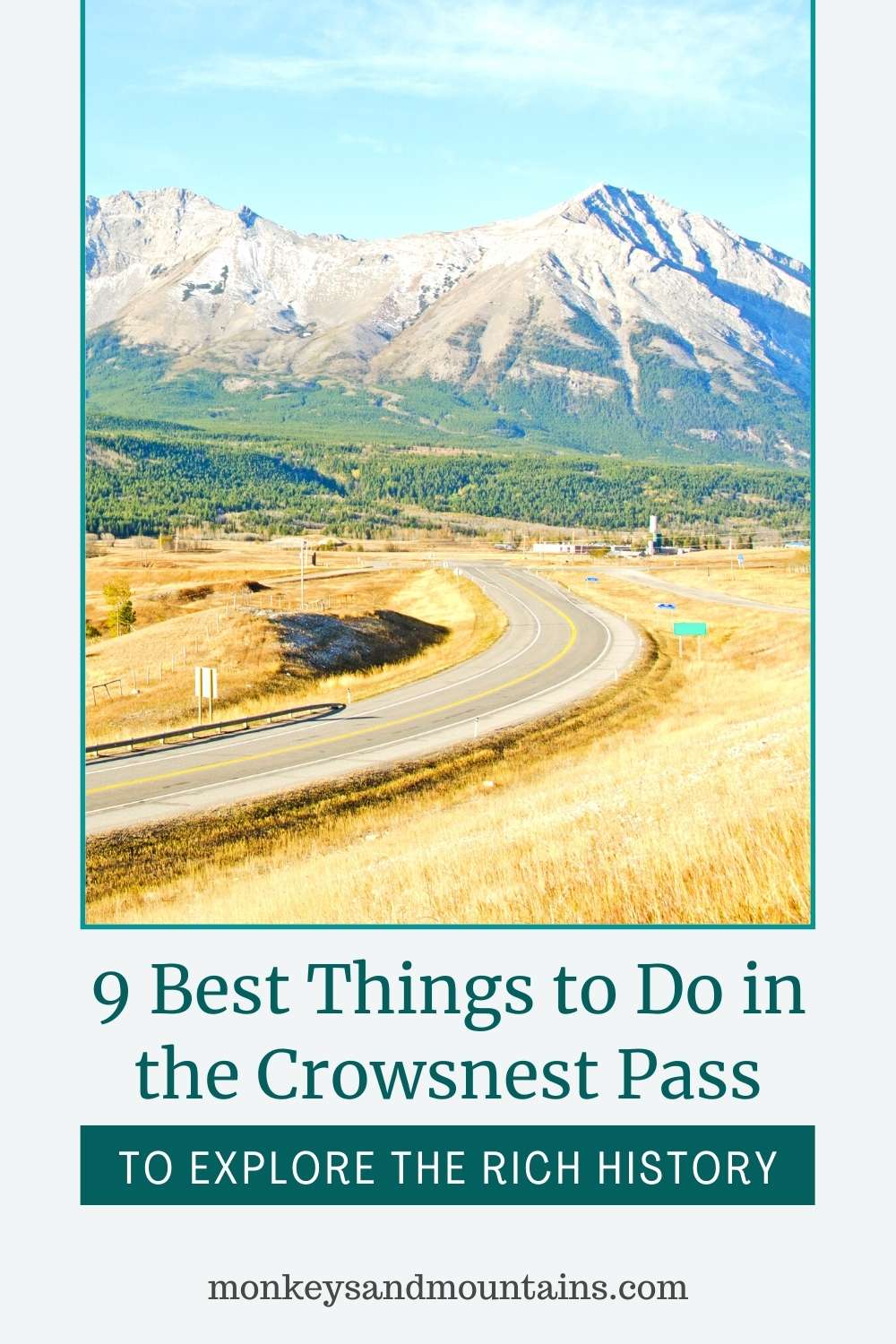 crowsnest pass in alberta, canada