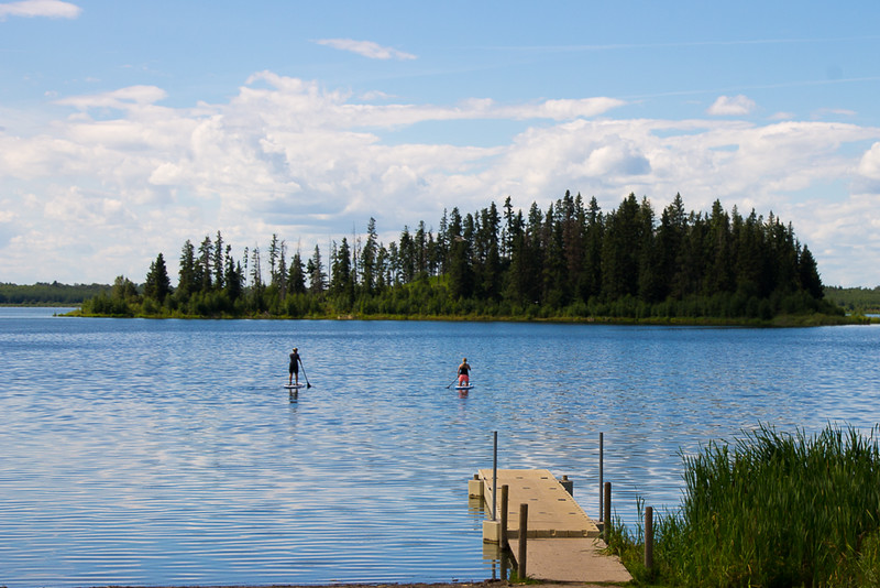 SUP on Astotin Lake