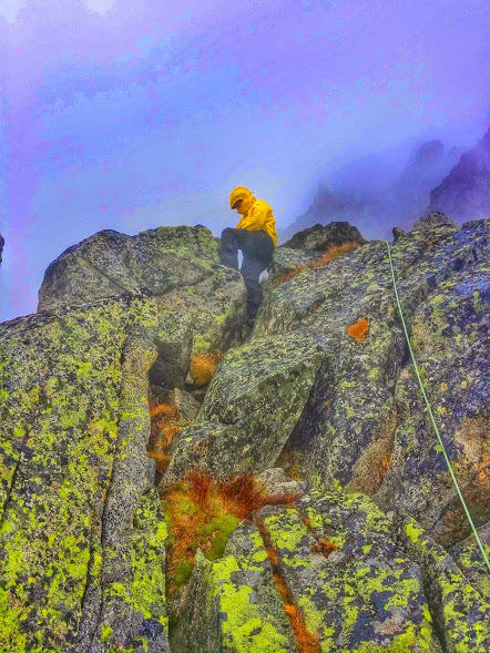 Rock climbing for the first time and on the epic mountain of Mont Blanc.