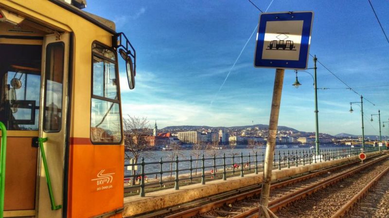 beautiful tram journey in Budapest