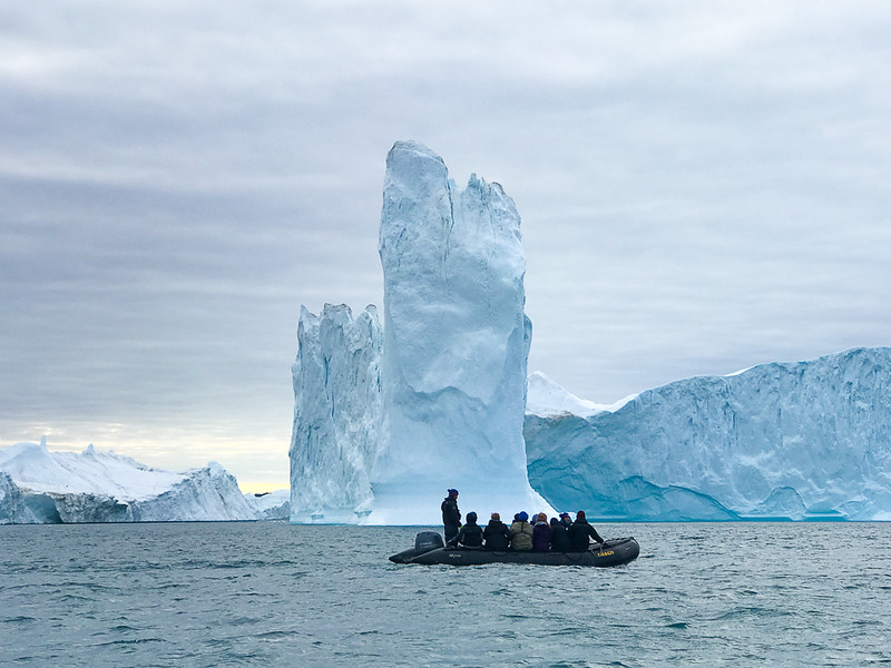 A zodiac ride to see the huge icebergs of Ilulissat was one of the highlights of our Arctic adventure.