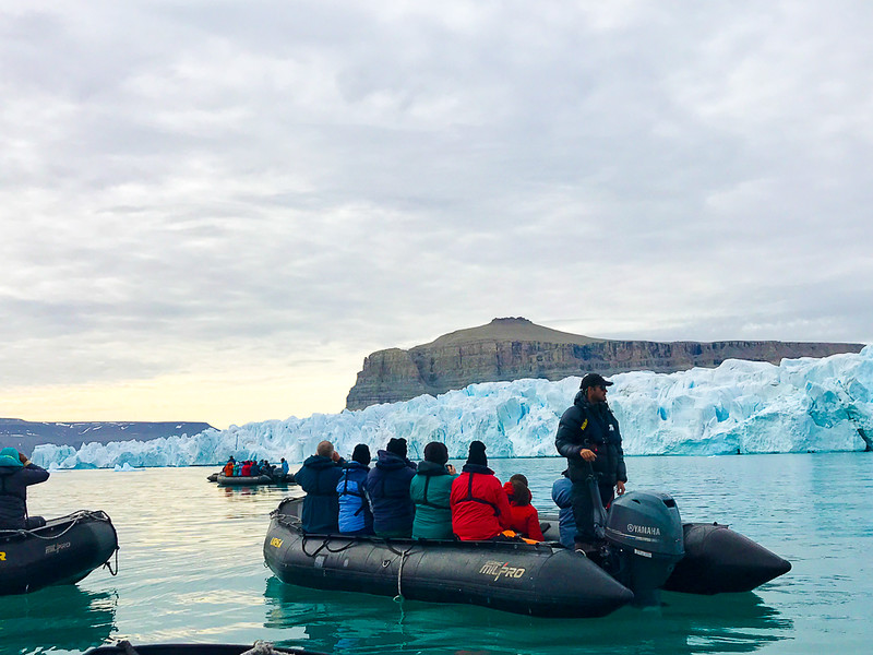 Zodiac rides to exciting destinations like the Devon Island Icecap are a regular part of your Arctic adventure.