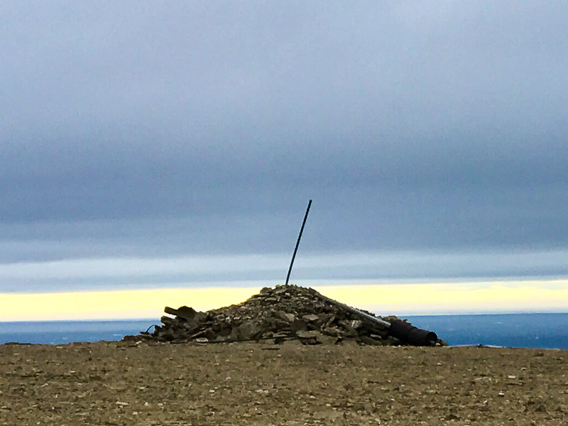 Franklin's men built a cairn on Beechey Island to leave message for other ships.