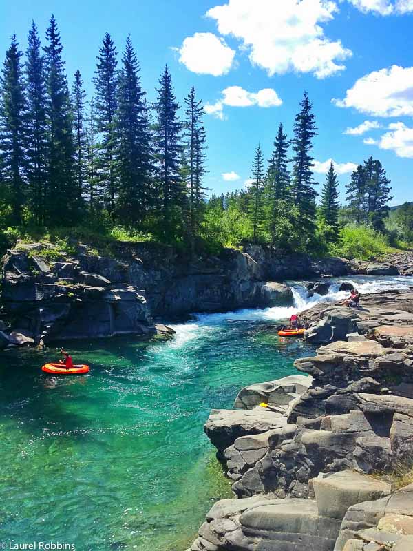 Castle Falls is a great swimming hole in the Castle Crown Wilderness.