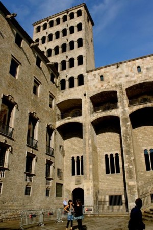 King's Watch Tower in Barcelona's Gothic Quarter