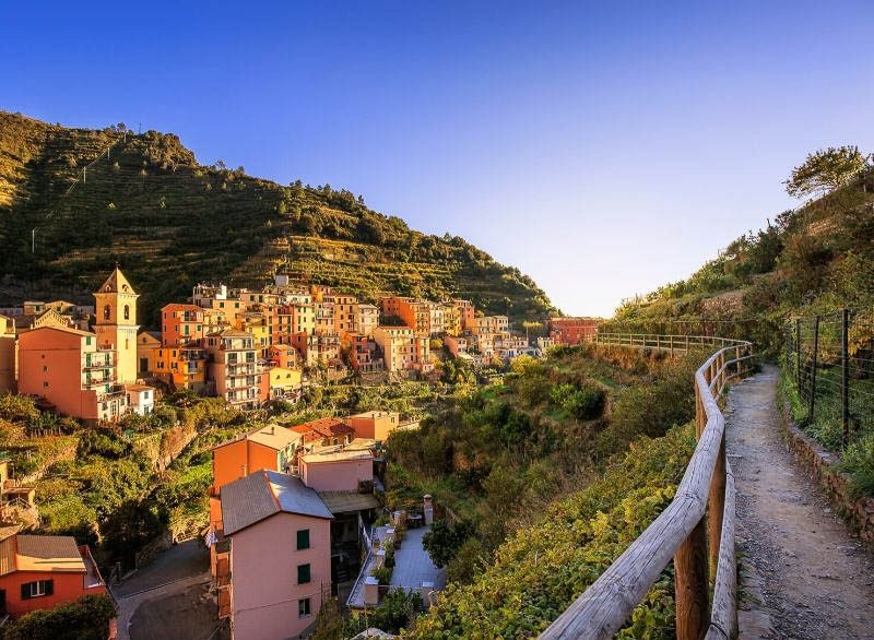 hiking trail in Cinque Terre, Italy