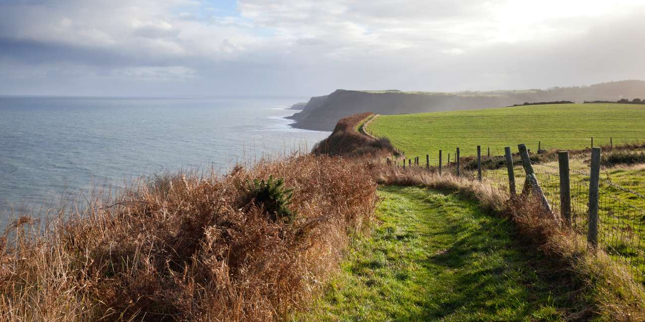 Cleveland Way between Ravenscar and Scarborough