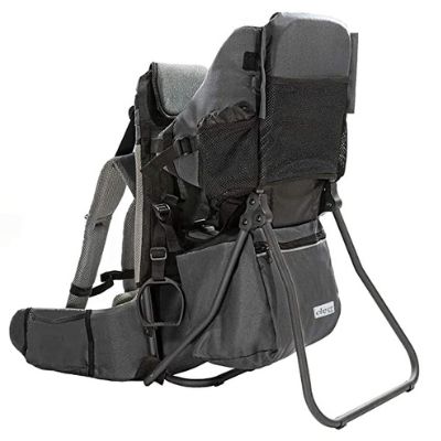 ClevrPlus Cross Country Baby Backpack Hiking Child Carrier Toddler Gray