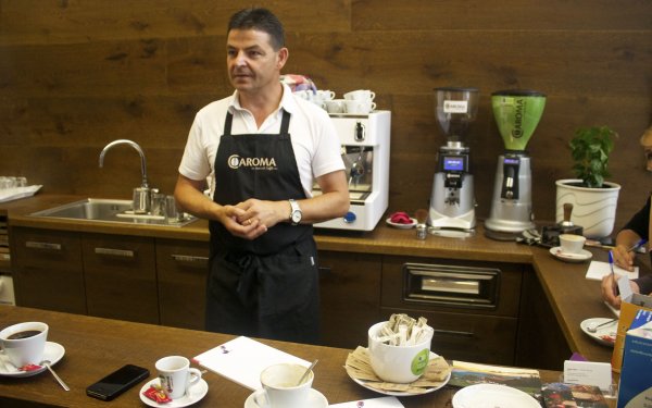 Valentin Hofer, Italy's first coffee sommelier