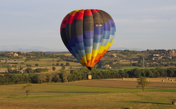 Costa Brava, Catalunya, Spain: as seen from a hot air balloon