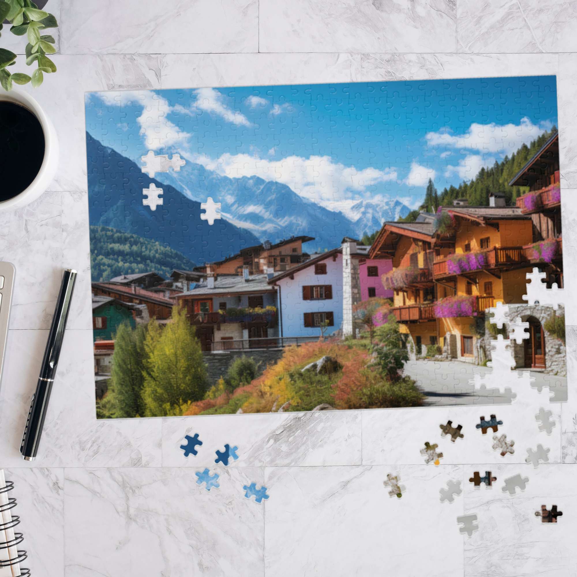 courmayeur italy puzzle for adults 500 and 1000 pieces