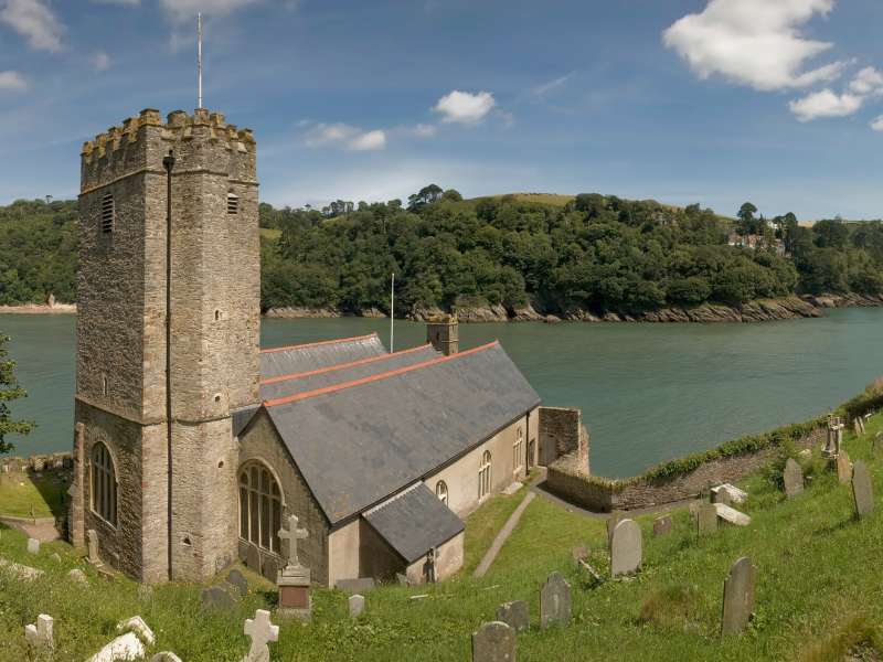 Dartmouth Castle, one of the scenic spots in the South West Coast path walk