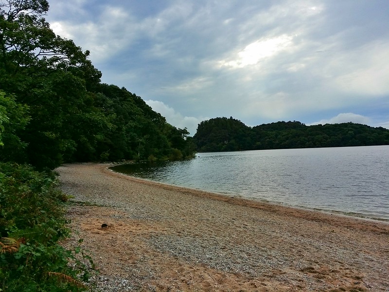 Day 2 of hiking the West Highland Way hikers will see many deserted beaches along the way