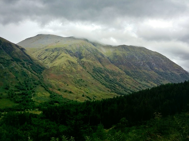 Day 7 Ben Nevis tallest mountain in UK peaking out