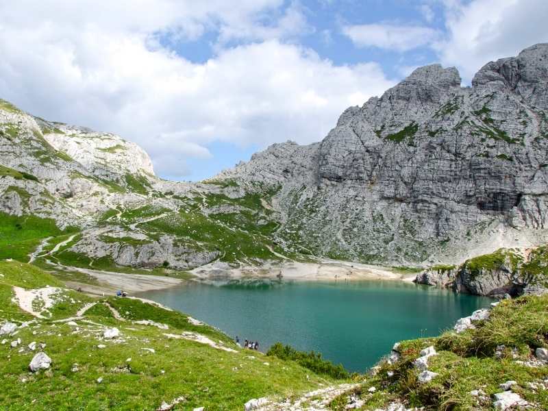 Day 7_ Cool off at Lake Coldai which you'll pass when hiking the Alta Via 1