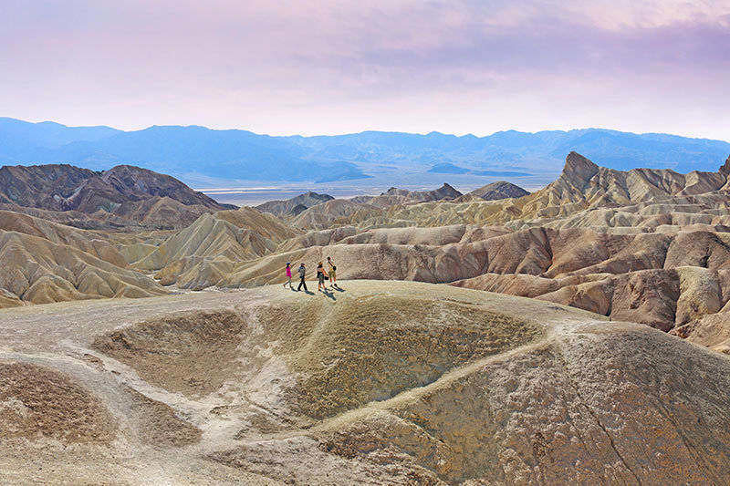 Zabriskie Point in Death Valley has some of the amazing view that you can discover while hiking here.