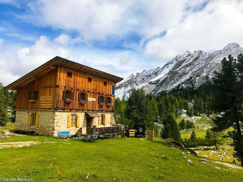 mountain hut in the Dolomites