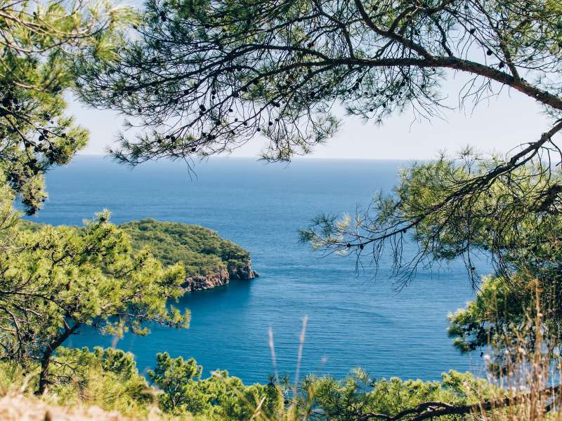 olympus national park as seen from the east lycian way hiking tour