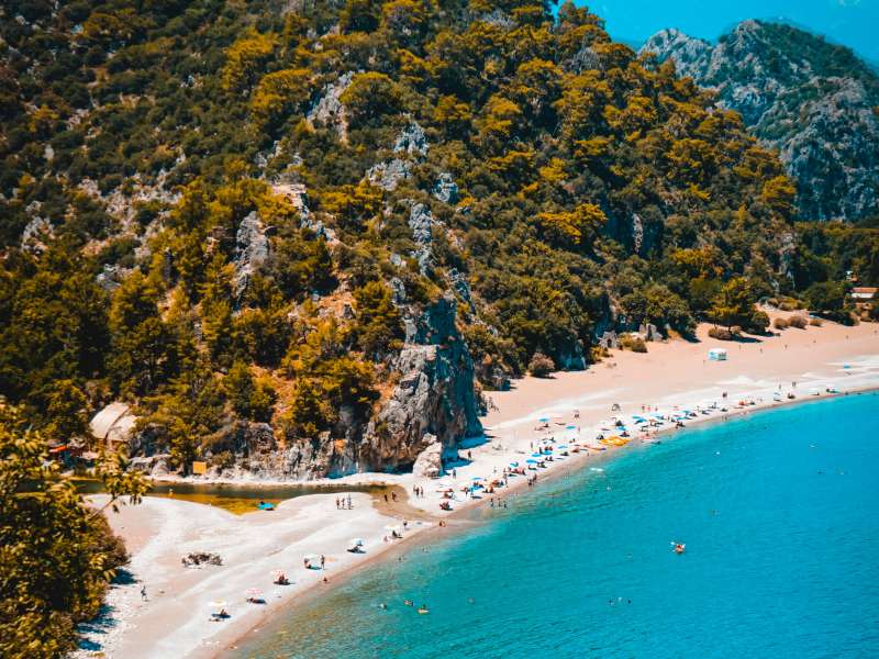 olympus beach in east lycian way