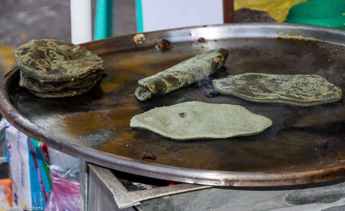 try eating blue tortillas when travelling to Mexico