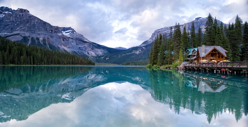 Emerald Lake is one of the highlights of Yoho National Park with its clear waters