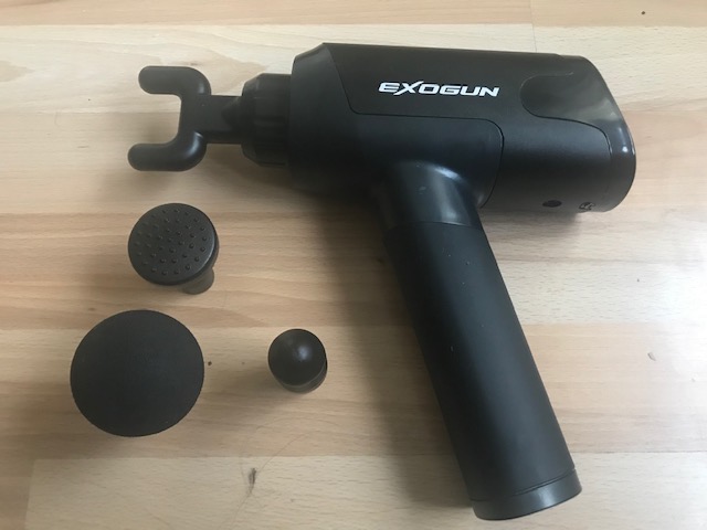 ExoGun provides deep tissue massage to prevent muscle soreness after hiking or doing other sports